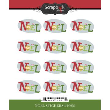 Scrapbook Customs Stickers - Noel Repeating