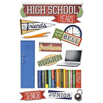Paper House High School Dimensional Sticker