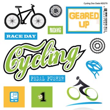 Scrapbook Customs - Cycling Doo Dads Sticker