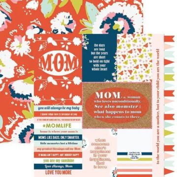Paper House Mom - Tags 12x12 Double Sided Paper