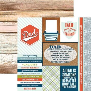 Paper House Dad - Tags 12x12 Double Sided Papers