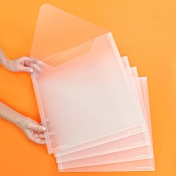 Scrapbook.com extra large storage envelope 13x13 plastic for 12x12 paper