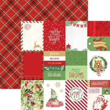 Paper House "Merry & Bright" Tags Double-Sided 12x12 Paper