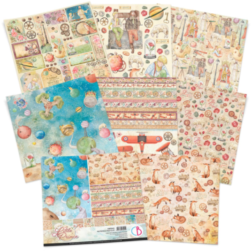 THE LITTLE PRINCE PATTERNS PAD 12"X12" 8/PKG