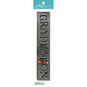 Jolee's Seasonal Stickers-Graduation Word