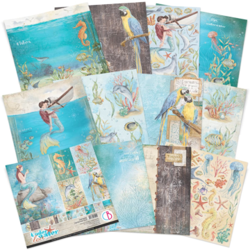UNDERWATER LOVE PAPER PAD 12"X12" 12/PKG