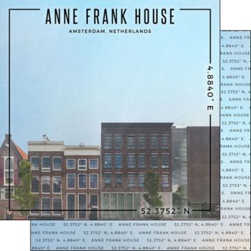Preorder Scrapbook Customs Netherlands - Anne Frank House Coordinates Paper