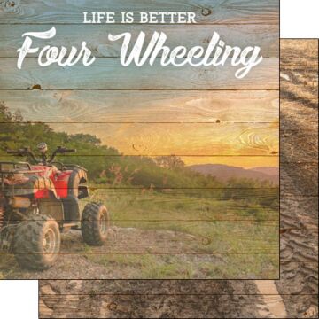 Scrapbook Customs - Life is Better 4 Wheeling 12x12 paper