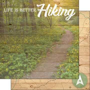 Scrapbook Customs - Life is Better Hiking 12x12 paper