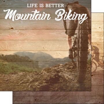 Scrapbook Customs - Life is Better Mountain Biking 12x12 paper