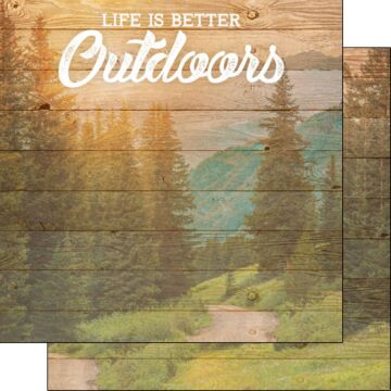 Scrapbook Customs - Life is Better Outdoors 12x12 paper