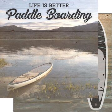 Scrapbook Customs - Life is Better Paddle Boarding 12x12 paper