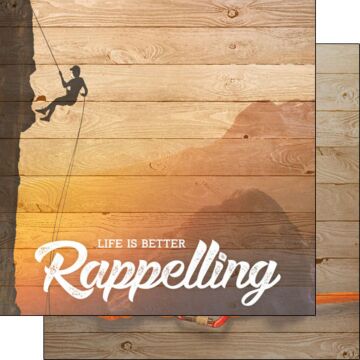 Scrapbook Customs - Life is Better Rappelling 12x12 paper