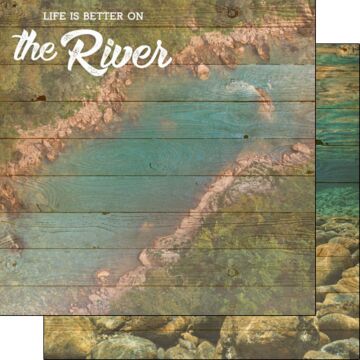 Scrapbook Customs - Life is Better on the River 12x12 paper
