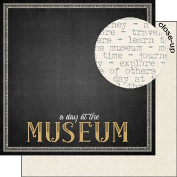 Preorder Scrapbook Customs Museum Border DS Paper