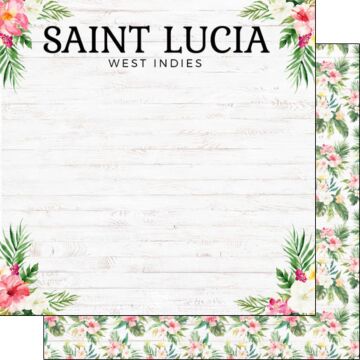 Scrapbook Customs St. Lucia Vacay Paper Double-Sided Paper 12 x 12