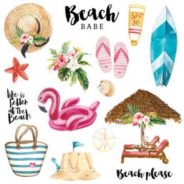Scrapbook Customs - Vacay Cut Out #2 (Paper 12 x 12)