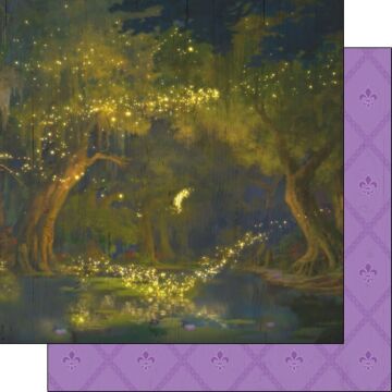 Scrapbook Customs - Double Sided Paper 12 x 12 - Green Princess