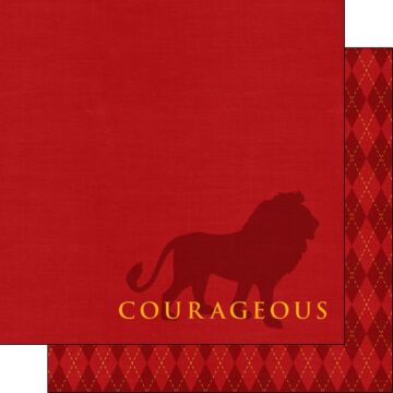Scrapbook Customs - Wizard House - Courageous DS Paper