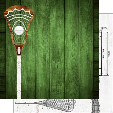 Scrapbook Customs - Double Sided Paper 12 x 12 - Lacrosse Wood Colored BG