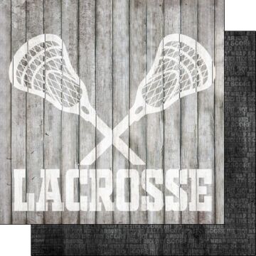 Scrapbook Customs - Double Sided Paper 12 x 12 - Lacrosse Wood
