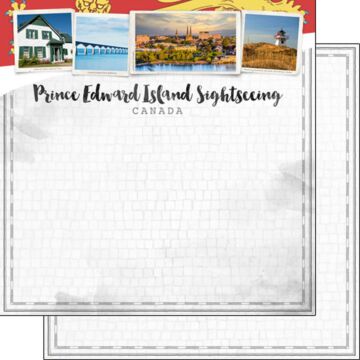 Scrapbook Customs - Prince Edward Island Canada Sights Double-Sided Paper