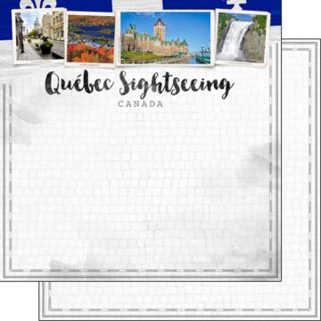 Preorder Scrapbook Customs Quebec Canada Sights Paper