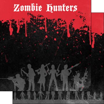 Scrapbook Customs Zombie Hunters DS (Double-Sided Paper 12 x 12)