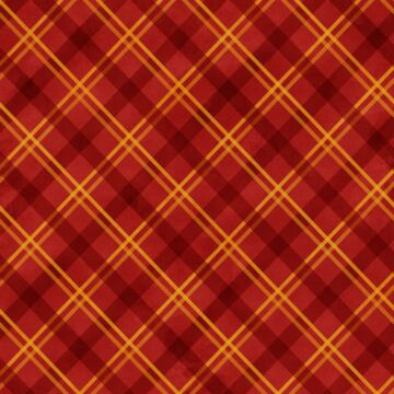 Scrapbook Customs - Red & Gold Plaid / Words DS Paper