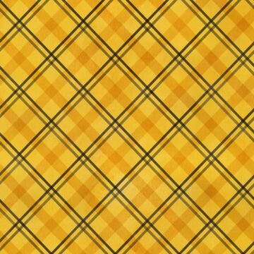 Scrapbook Customs - Yellow & Black Plaid / Words DS Paper