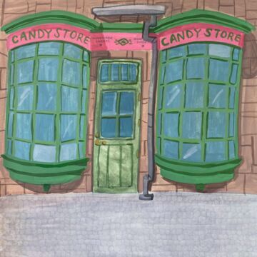 Scrapbook Customs - CANDY STORE WATERCOLOR DS PAPER