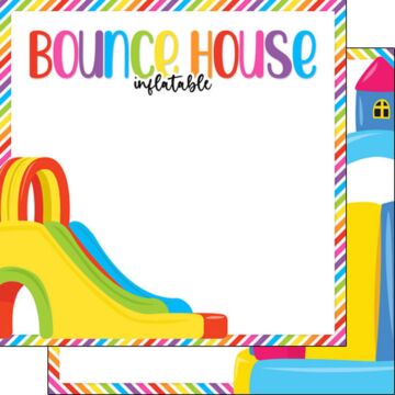 Scrapbook Customs - Inflatable Bounce House Paper