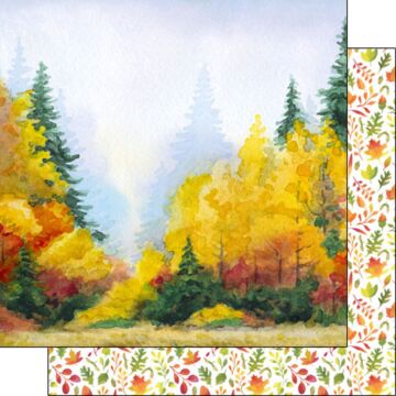 Scrapbook Customs - Fall Leaves Paper