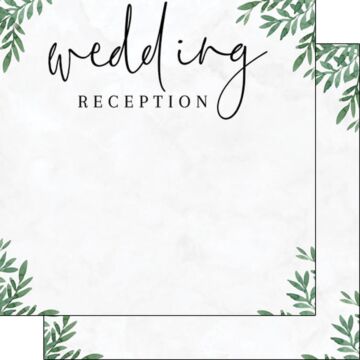Scrapbook Customs WEDDING RECEPTION DS 12x12 PAPER