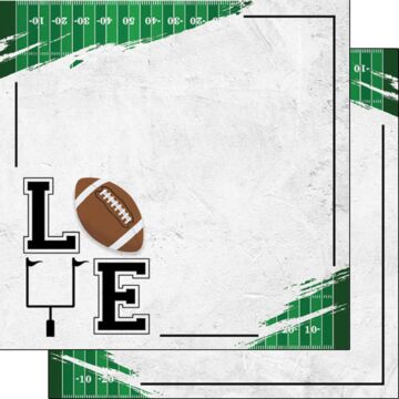 Football Love DS - Double-Sided Paper 12 x 12.