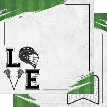 Lacrosse Love DS - Double-Sided Paper 12 x 12.