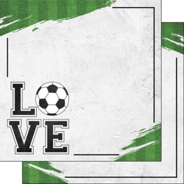 Soccer Love DS - Double-Sided Paper 12 x 12