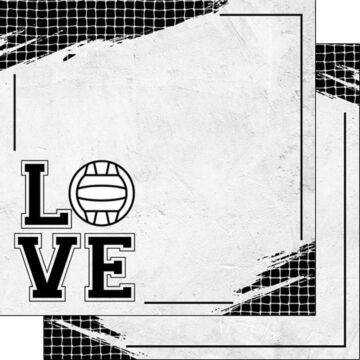 Volleyball Love DS - Double-Sided Paper 12 x 12.