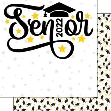 Senior Graduation Stars DS (Double-Sided Paper 12 x 12) - 2022