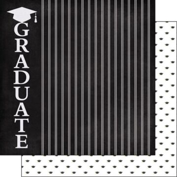 Graduate Vertical/Mini Grad Hats (Double-Sided Paper 12 x 12)