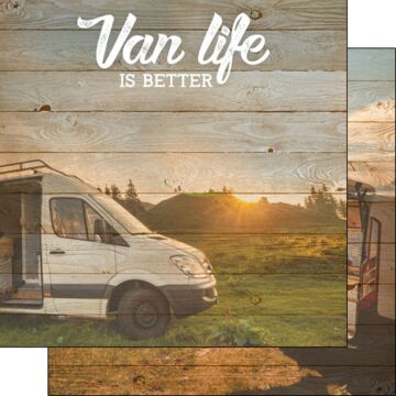 Scrapbook Customs Van Life is Better Paper Double-Sided Paper 12 x 12