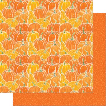 Scrapbook Customs Pumpkins Paper Double-Sided Paper 12 x 12