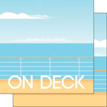 Preorder Scrapbook Customs On Deck Cruise Ship DS Paper