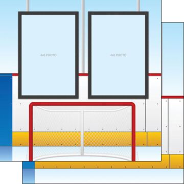 Preorder Scrapbook Customs Hockey Right Quick Page DS Paper