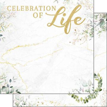 Scrapbook Customs Celebration of Life Paper 12x12