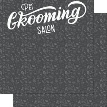 Scrapbook Customs Pet Grooming Salon DS Paper 12x12