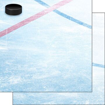 Preorder Scrapbook Customs Hockey On Ice DS Paper