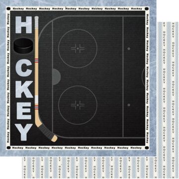 Preorder Scrapbook Customs Hockey Craft Left DS Paper