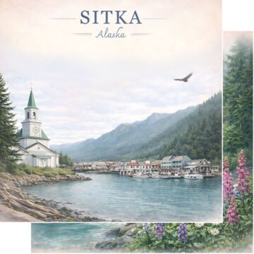 Preorder Scrapbook Customs Sitka - Watercolor Port DS Paper