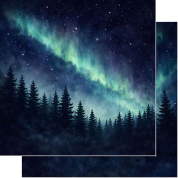 Preorder Scrapbook Customs Alaska Northern Lights Paper